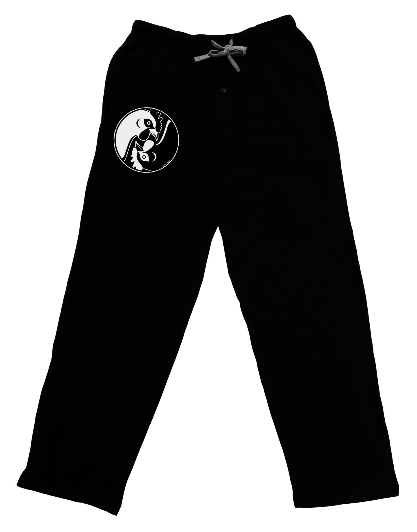 TooLoud Yin Yang Chicken Adult Lounge Pants-Lounge Pants-TooLoud-Black-Small-Davson Sales