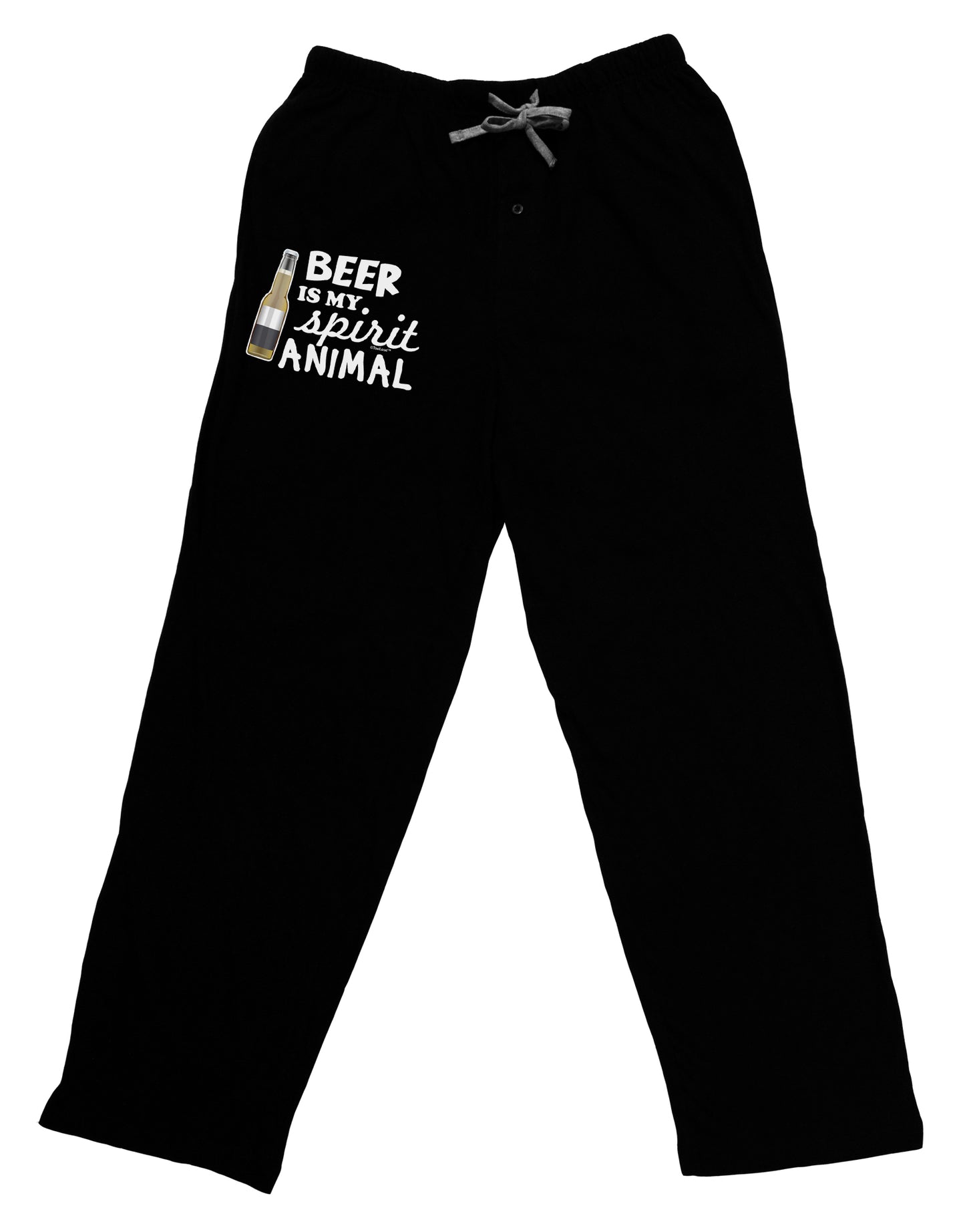 Beer Is My Spirit Animal Adult Lounge Pants-Lounge Pants-TooLoud-Black-Small-Davson Sales