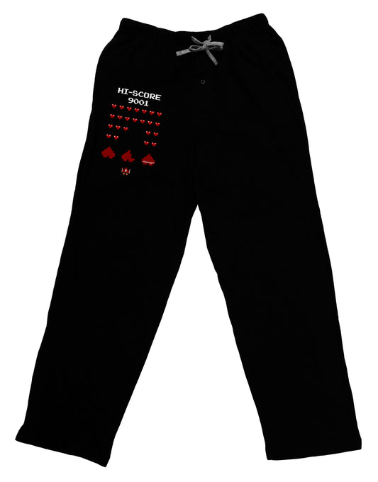 Pixel Heart Invaders Design Adult Lounge Pants-Lounge Pants-TooLoud-Black-Small-Davson Sales
