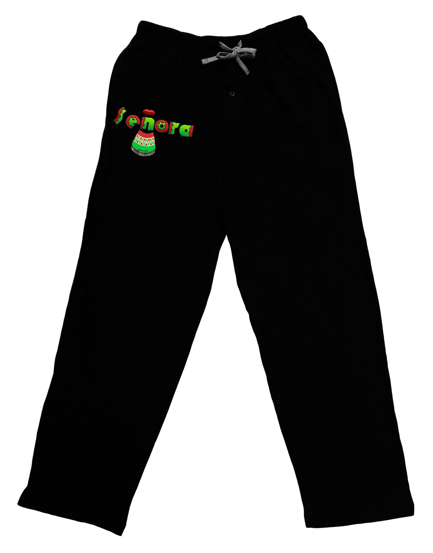 Senora Poncho Adult Lounge Pants-Lounge Pants-TooLoud-Black-Small-Davson Sales