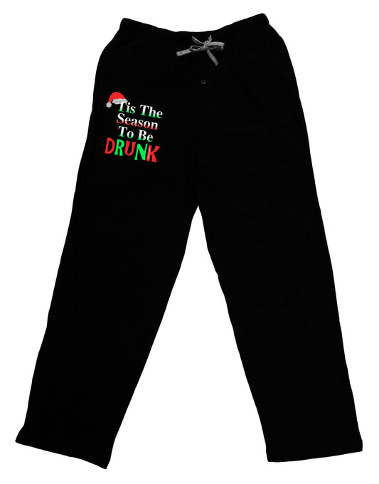 Season To Be Drunk Relaxed Adult Lounge Pants-Lounge Pants-TooLoud-Black-Small-Davson Sales