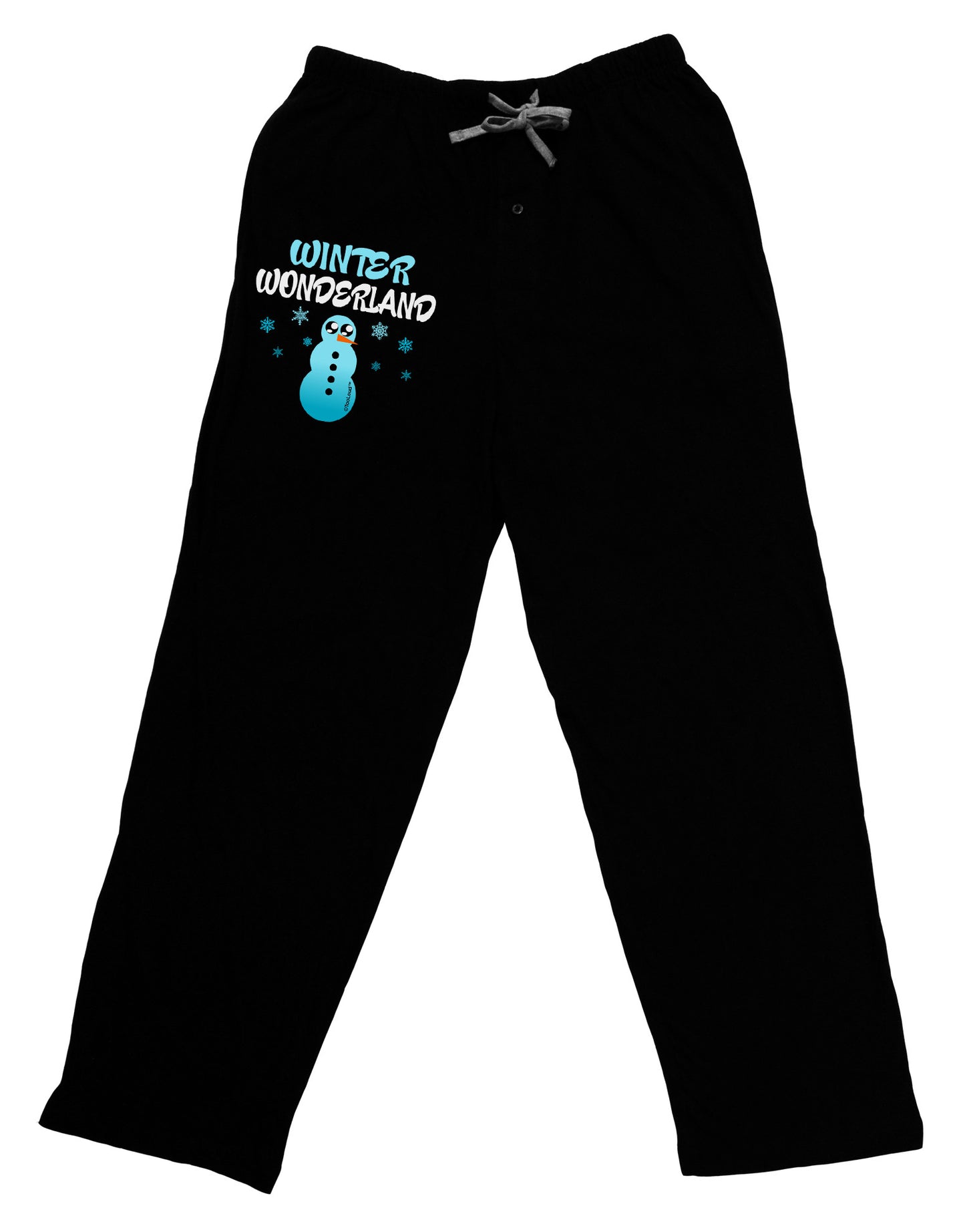 Winter Wonderland Snowman Relaxed Adult Lounge Pants-Lounge Pants-TooLoud-Black-Small-Davson Sales