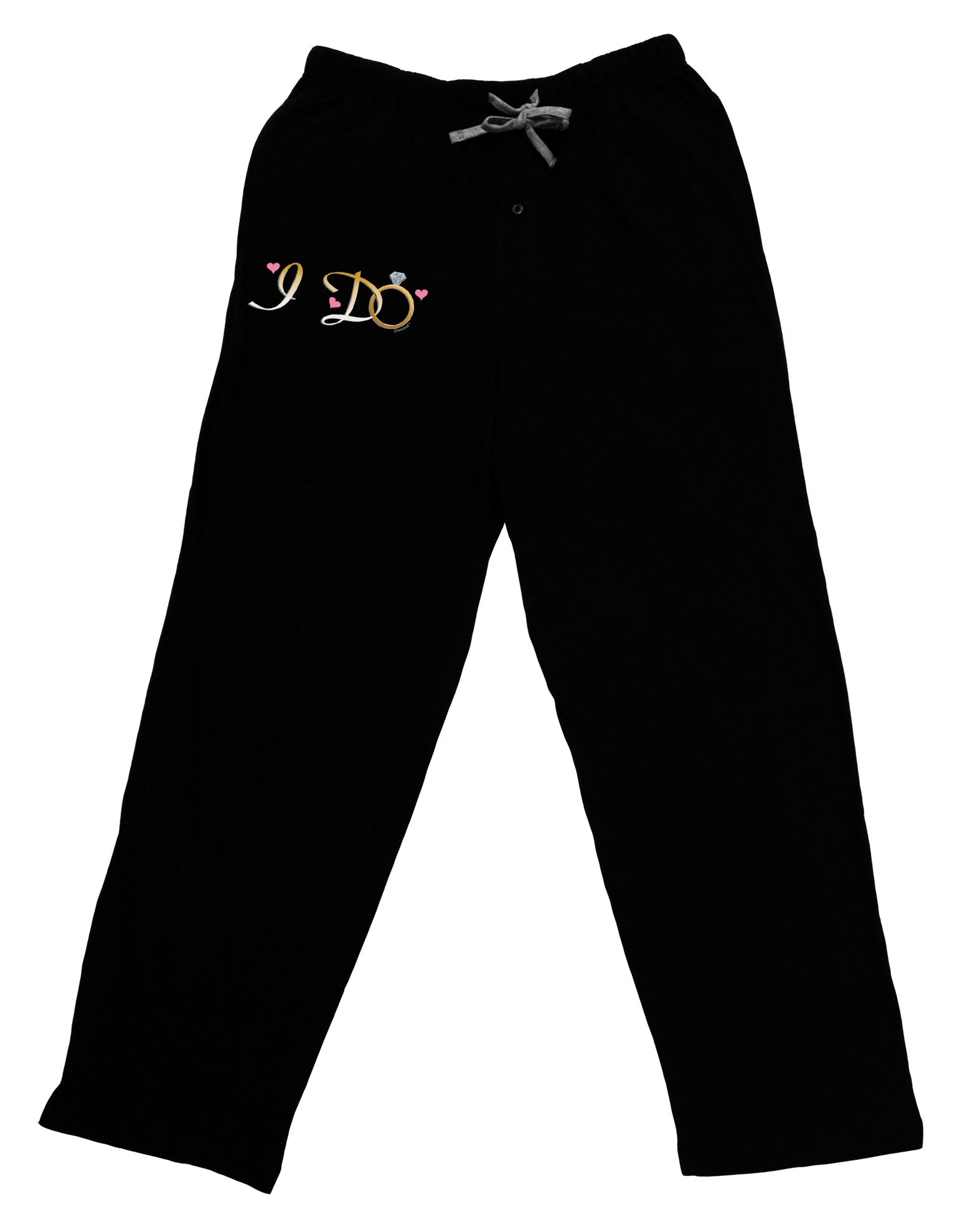 I Do - Bride Adult Lounge Pants-Lounge Pants-TooLoud-Black-Small-Davson Sales