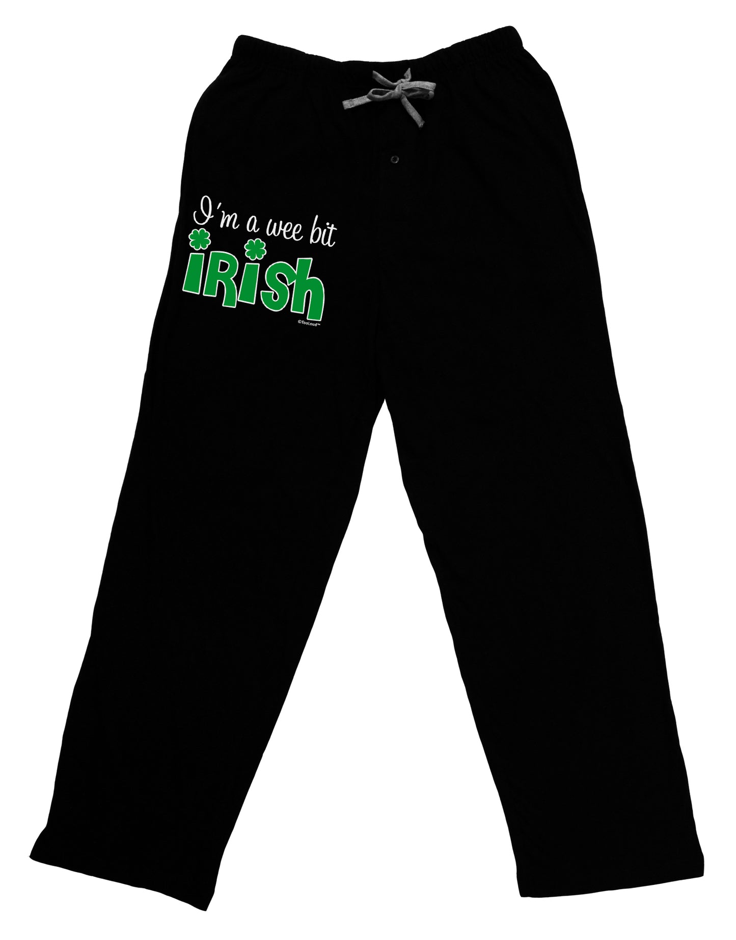 I'm A Wee Bit Irish Adult Lounge Shorts - Red or Black by TooLoud-Lounge Shorts-TooLoud-Black-Small-Davson Sales