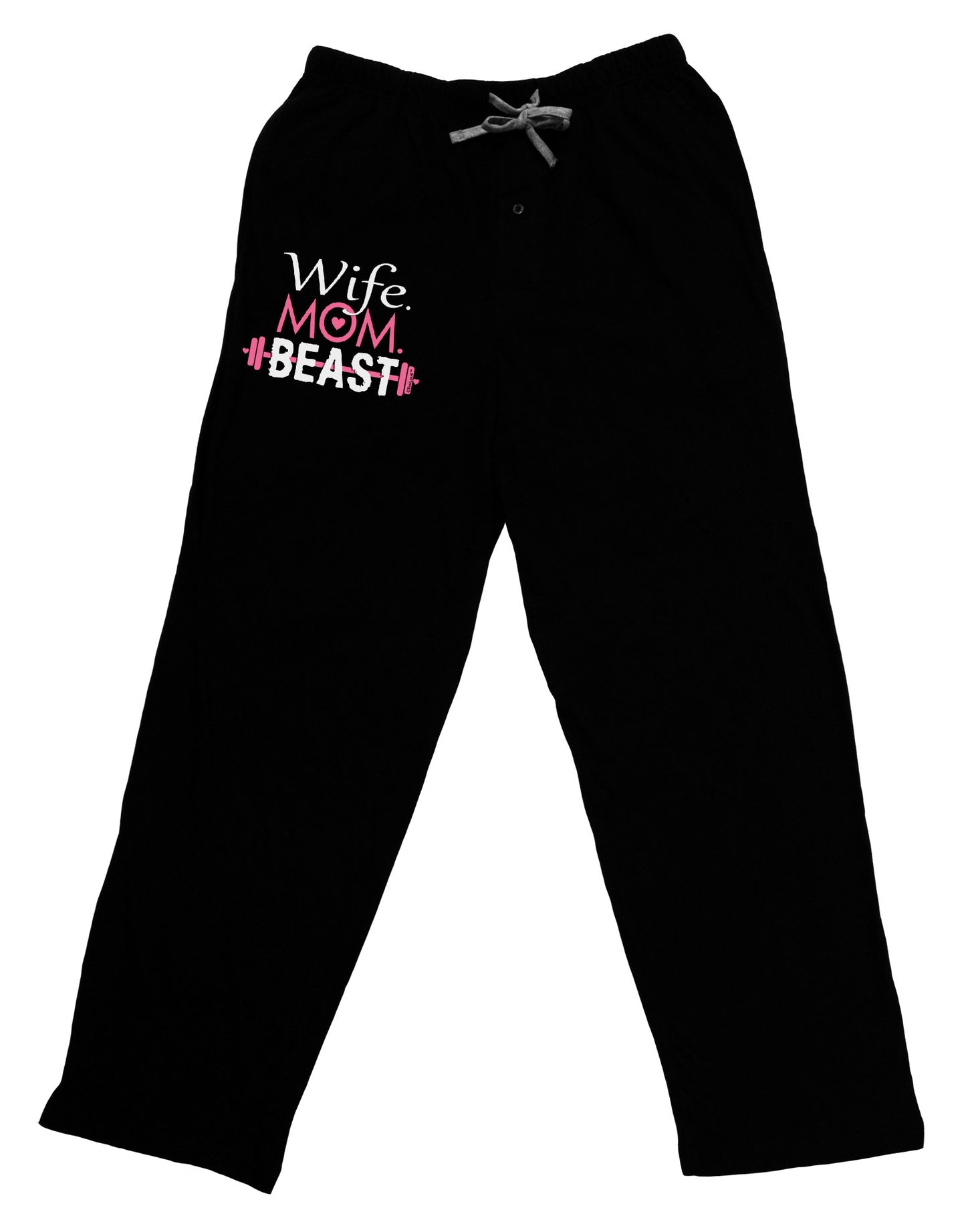 Wife Mom Beast Adult Lounge Pants-Lounge Pants-TooLoud-Black-Small-Davson Sales