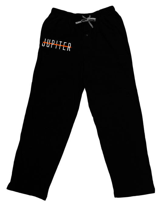 Planet Jupiter Text Only Adult Lounge Pants-Lounge Pants-TooLoud-Black-Small-Davson Sales