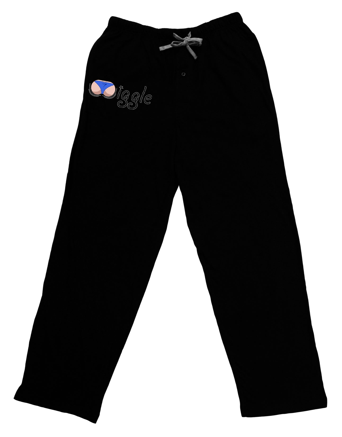 Wiggle - Twerk Light Adult Lounge Shorts - Red or Black-Lounge Shorts-TooLoud-Black-Small-Davson Sales