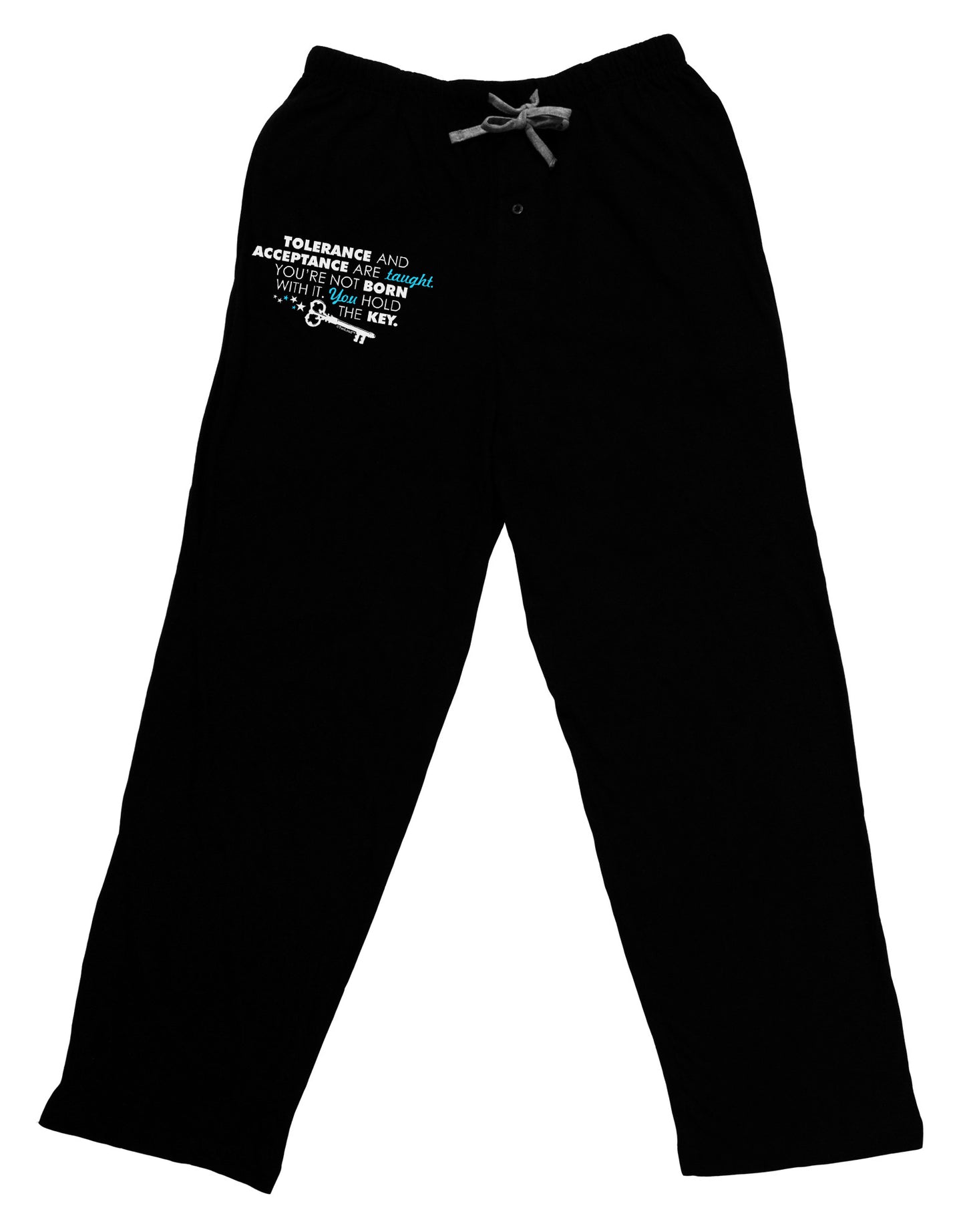 Tolerance And Acceptance Adult Lounge Pants-Lounge Pants-TooLoud-Black-Small-Davson Sales