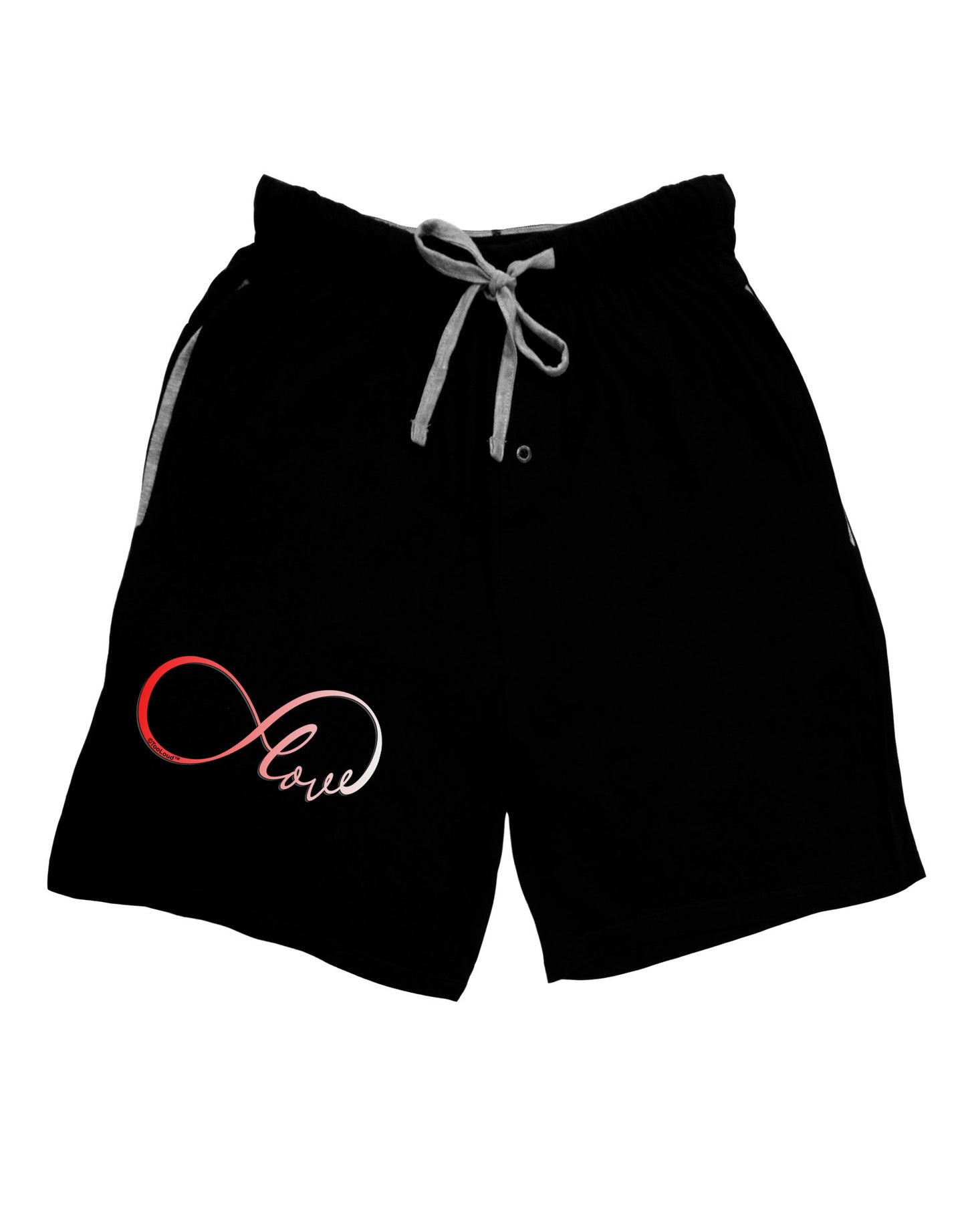 Infinite Love Adult Lounge Shorts-Lounge Shorts-TooLoud-Black-Small-Davson Sales