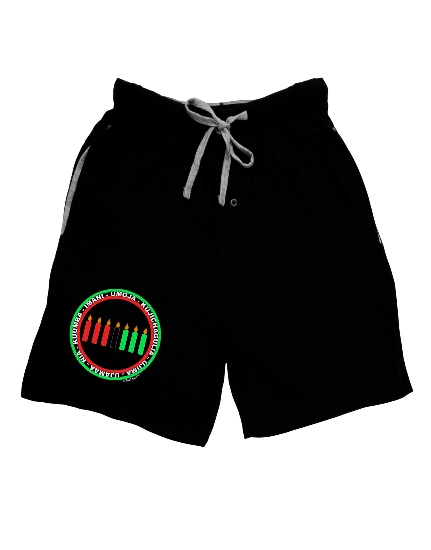 7 Principles Circle Adult Lounge Shorts-Lounge Shorts-TooLoud-Black-Small-Davson Sales
