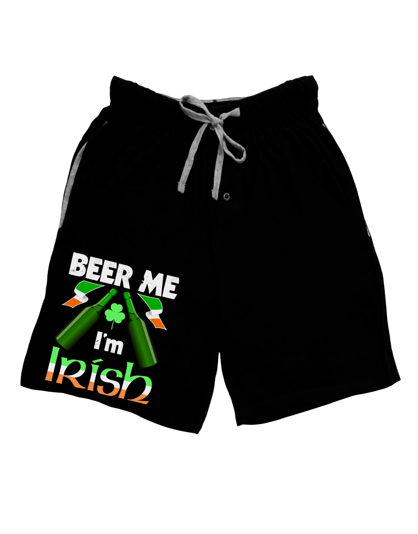 Beer Me I'm Irish Adult Lounge Shorts-Lounge Shorts-TooLoud-Black-Small-Davson Sales