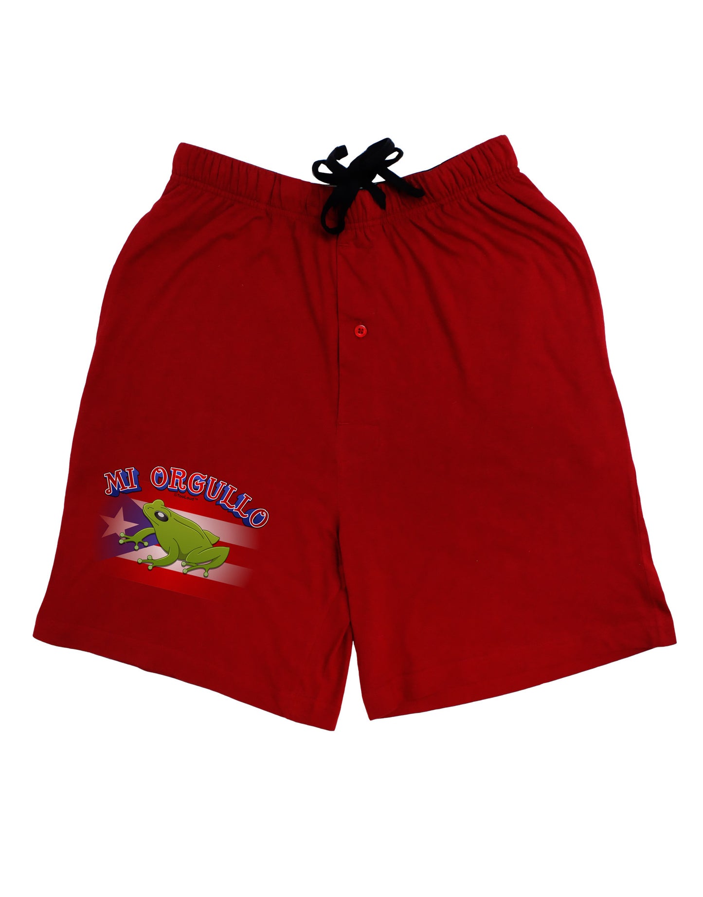 Mi Orgullo Coqui Adult Lounge Shorts-Lounge Shorts-TooLoud-Red-Small-Davson Sales