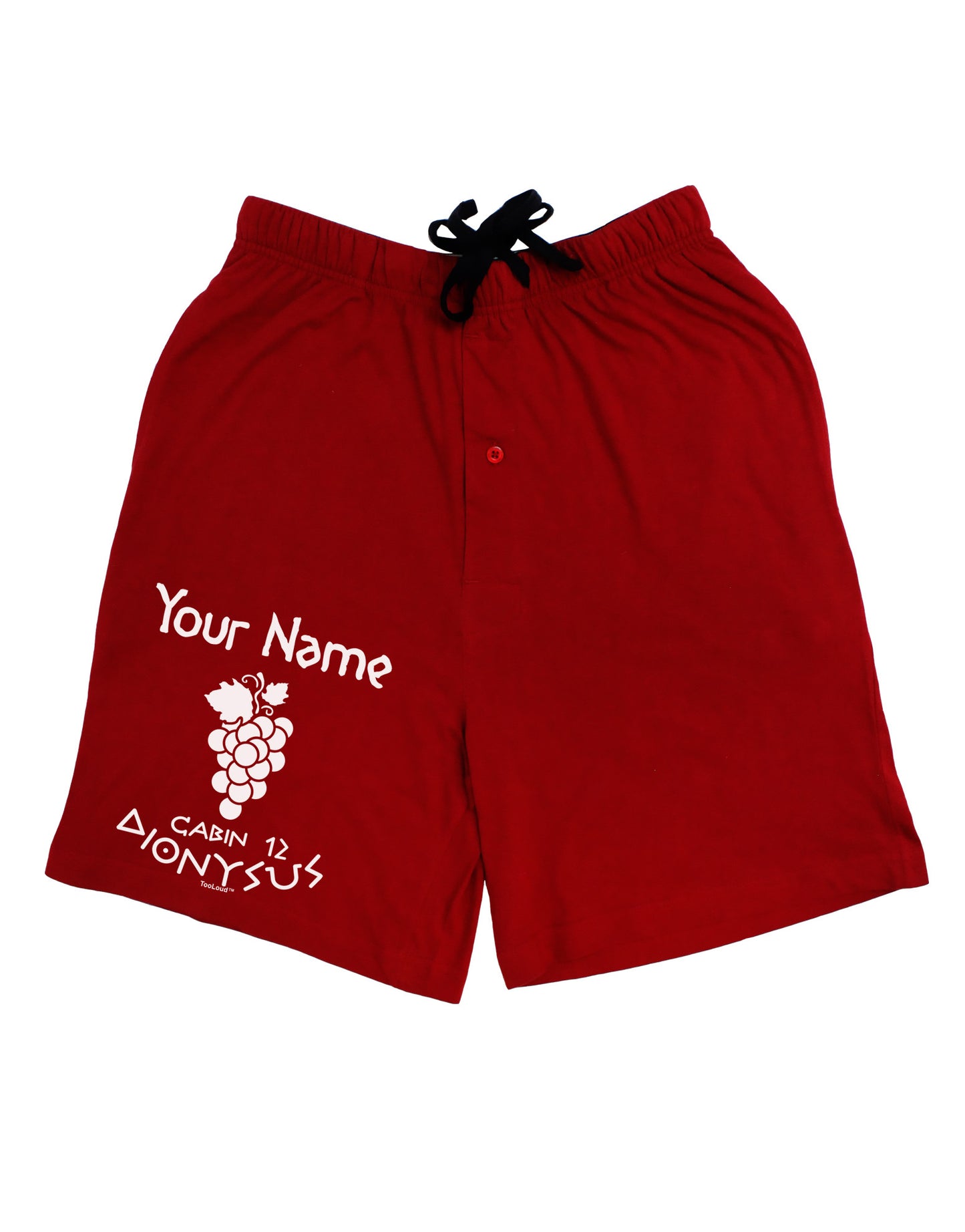 Personalized Cabin 12 Dionysus Adult Lounge Shorts by-Lounge Shorts-TooLoud-Red-Small-Davson Sales