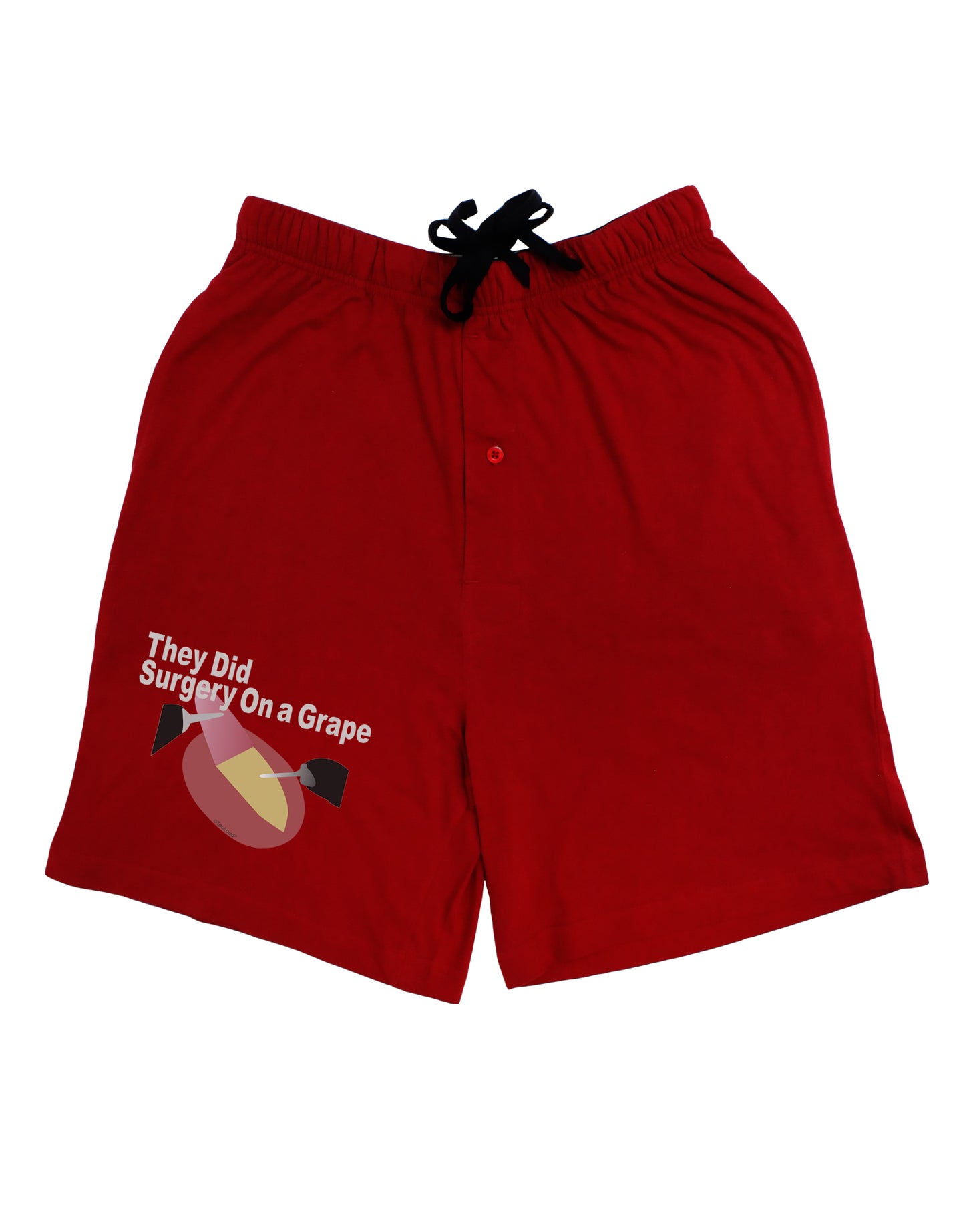 They Did Surgery On a Grape Adult Lounge Shorts by TooLoud-TooLoud-Red-Small-Davson Sales