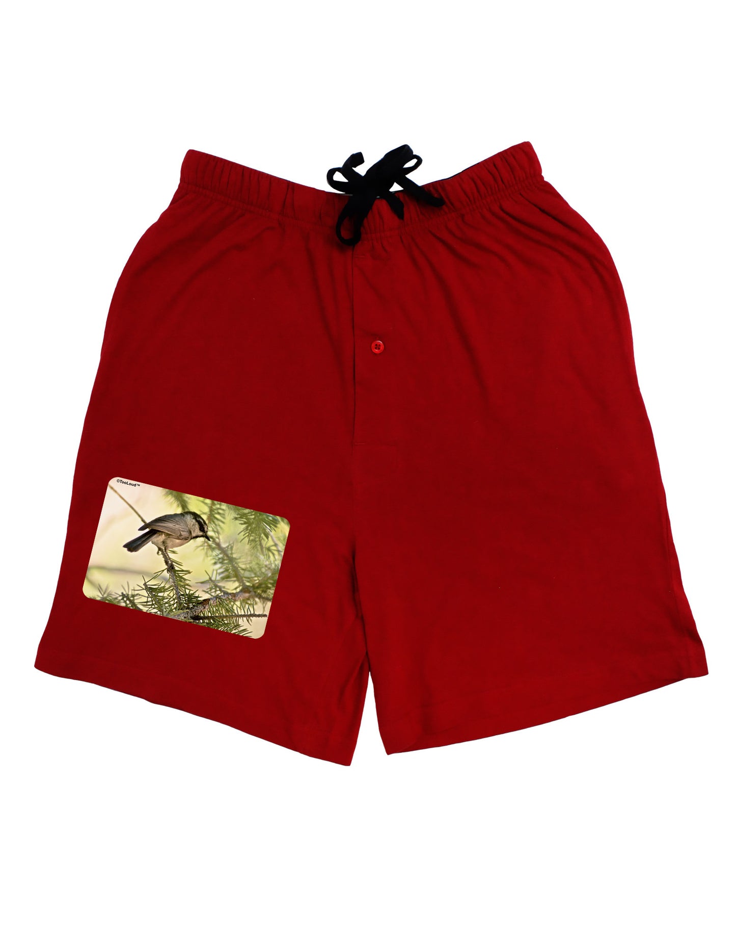 CO Chickadee Adult Lounge Shorts-Lounge Shorts-TooLoud-Red-Small-Davson Sales
