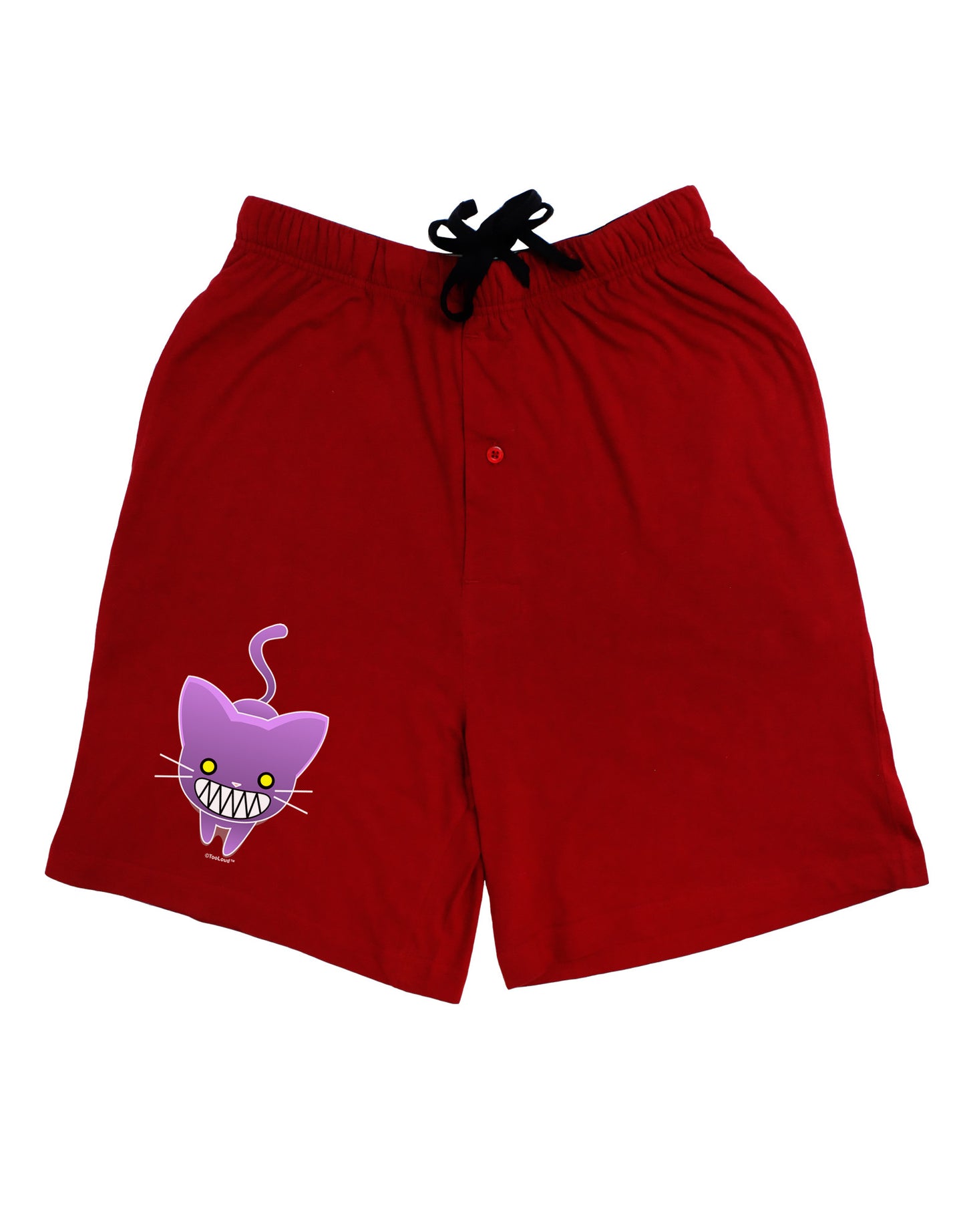 Evil Kitty Adult Lounge Shorts-Lounge Shorts-TooLoud-Red-Small-Davson Sales