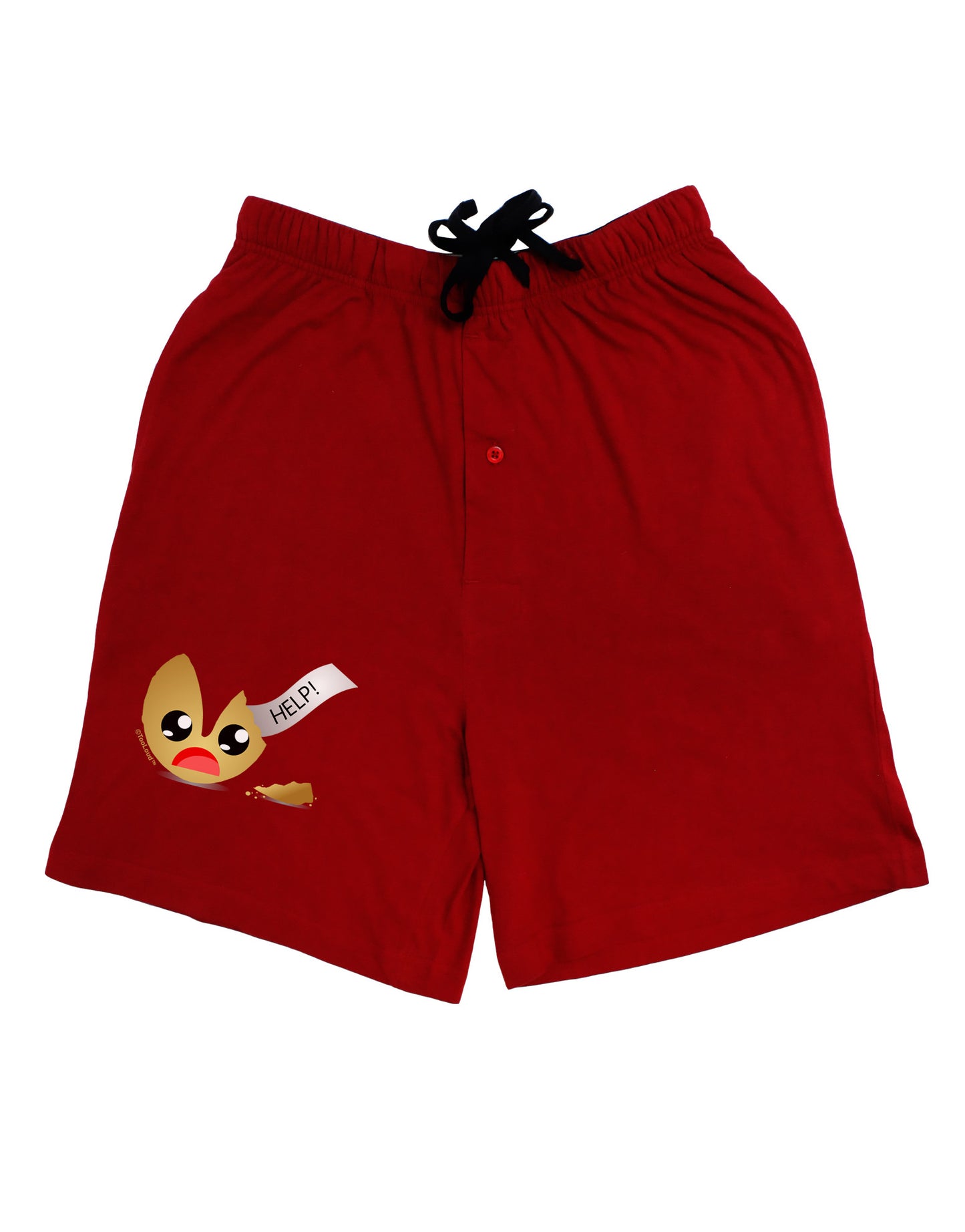 Dismembered Fortune Cookie Adult Lounge Shorts-Lounge Shorts-TooLoud-Red-Small-Davson Sales