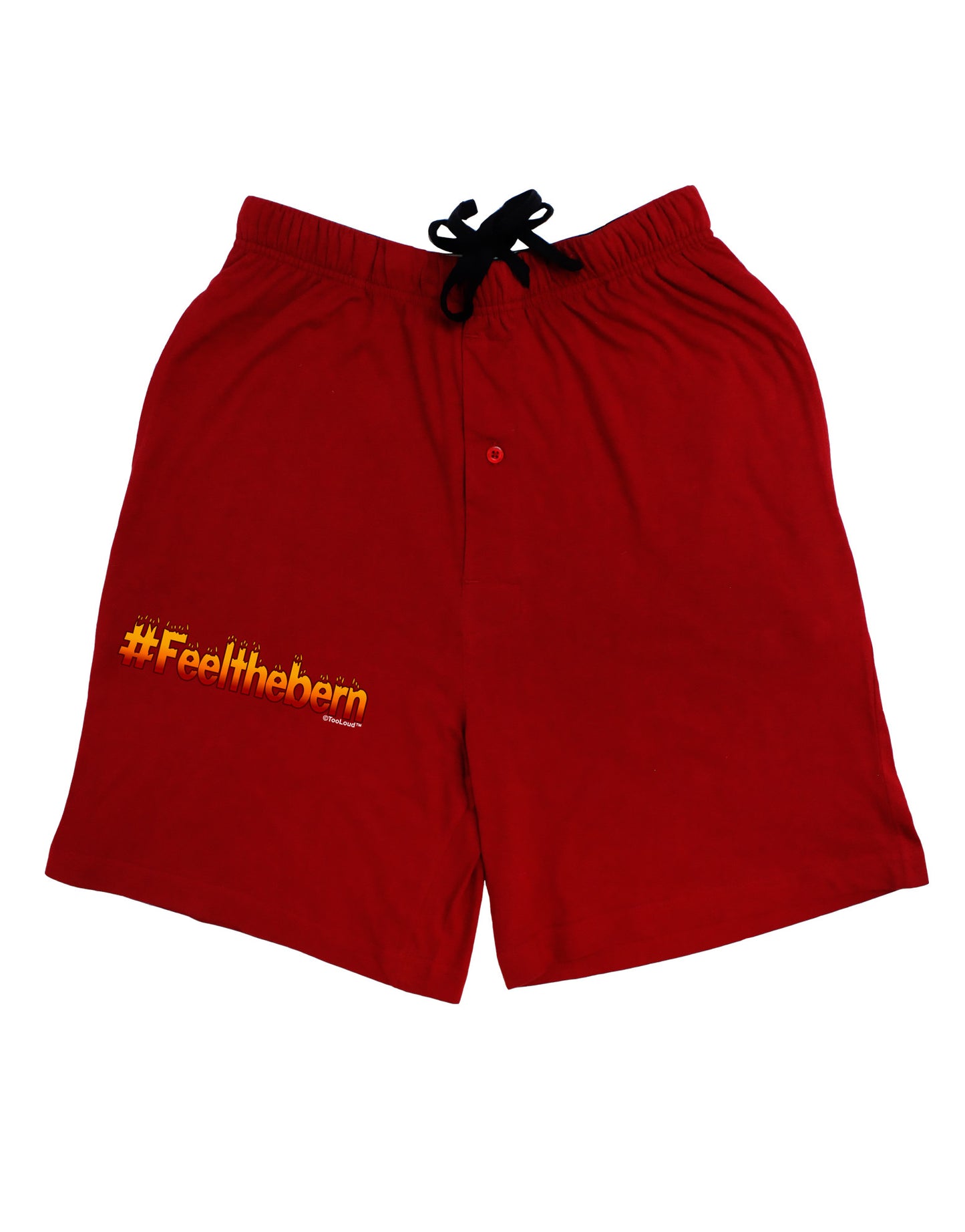 Hashtag Feelthebern Adult Lounge Shorts-Lounge Shorts-TooLoud-Red-Small-Davson Sales
