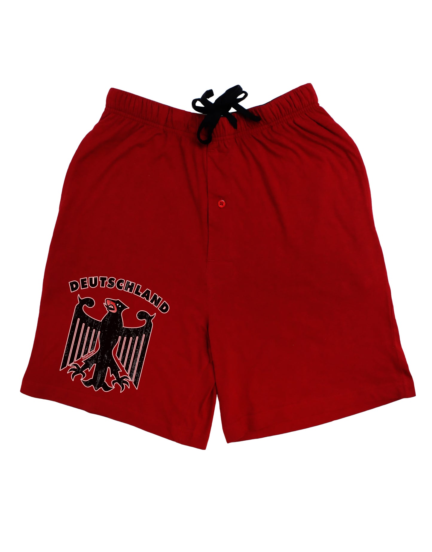 Bundeswehr Logo Deutschland Adult Lounge Shorts-Lounge Shorts-TooLoud-Red-Small-Davson Sales