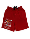 12 Days of Christmas Text Color Adult Lounge Shorts-Lounge Shorts-TooLoud-Red-Small-Davson Sales
