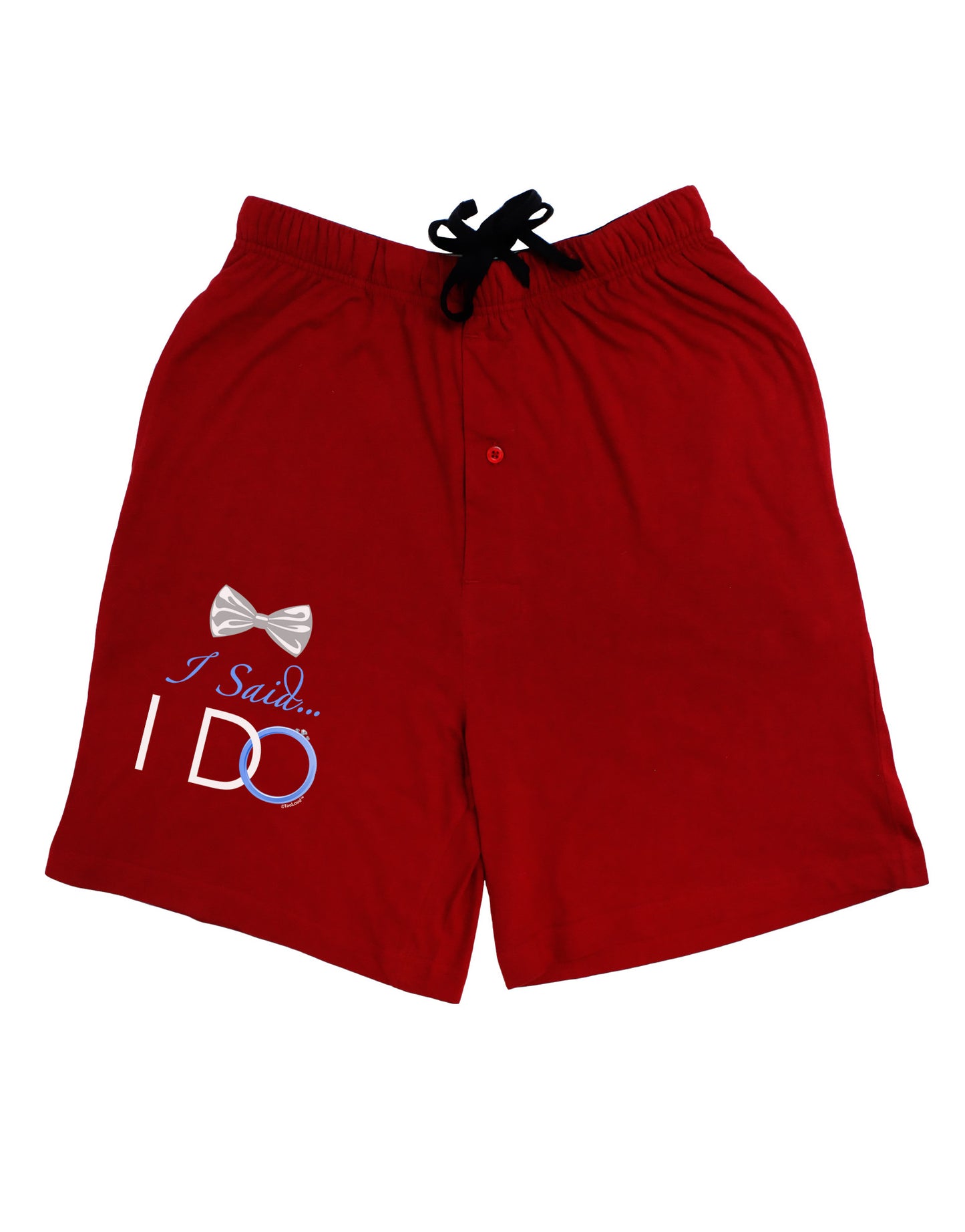 I Said I Do - Groom Adult Lounge Shorts-Lounge Shorts-TooLoud-Red-Small-Davson Sales