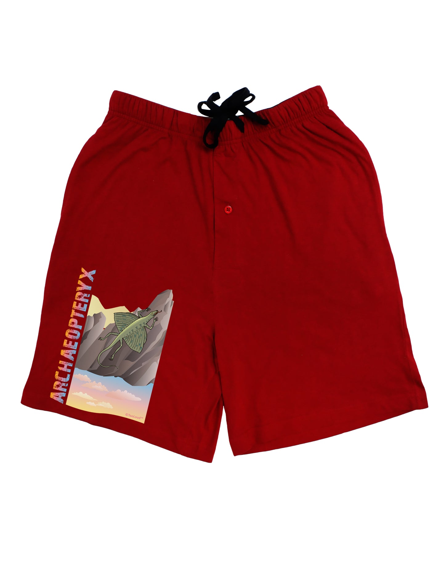 Archaopteryx - With Name Adult Lounge Shorts by TooLoud-Lounge Shorts-TooLoud-Black-Small-Davson Sales