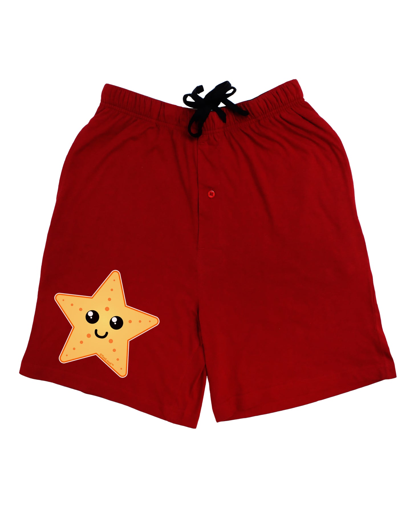 Cute Starfish Adult Lounge Shorts by TooLoud-Lounge Shorts-TooLoud-Black-Small-Davson Sales
