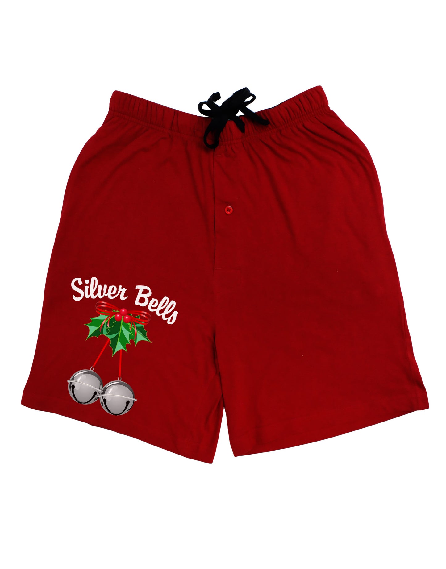 Silver Bells Adult Lounge Shorts by-Lounge Shorts-TooLoud-Red-Small-Davson Sales