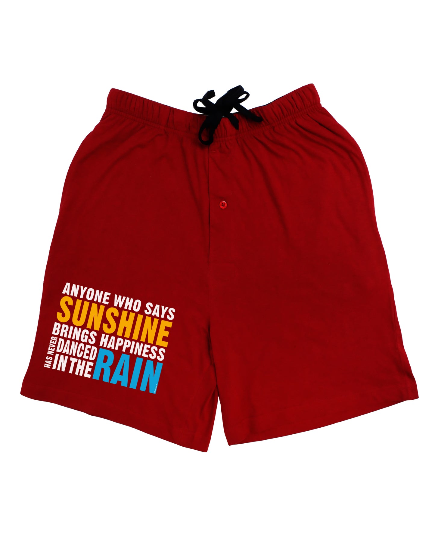 Anyone Who Says Sunshine Inspirational Quote Adult Lounge Shorts - Red or Black by TooLoud-Lounge Shorts-TooLoud-Red-Small-Davson Sales