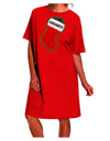 Elegant and Playful Christmas Stocking Night Shirt Dress for Adults-Night Shirt-TooLoud-Red-One-Size-Davson Sales