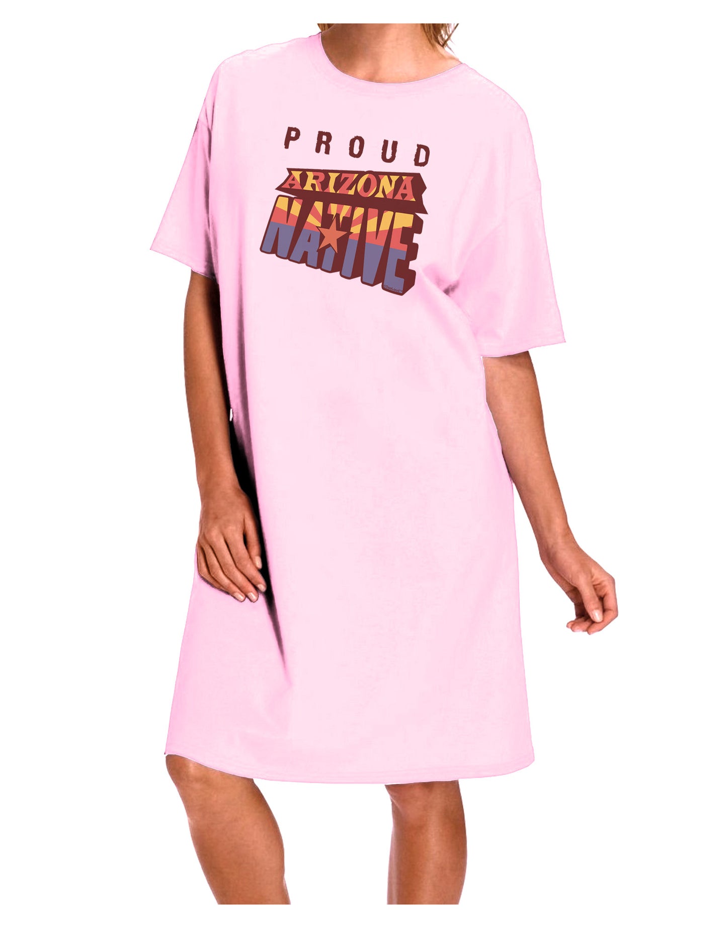 Proud Arizona Native Adult Wear Around Night Shirt and Dress-Night Shirt-TooLoud-Pink-One-Size-Fits-Most-Davson Sales