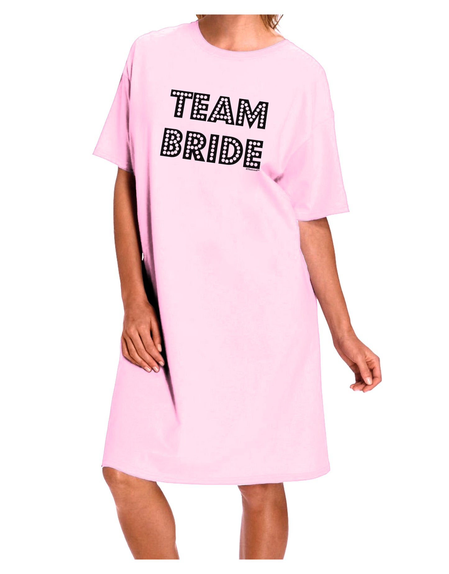 Team Bride Adult Wear Around Night Shirt and Dress-Night Shirt-TooLoud-Pink-One-Size-Fits-Most-Davson Sales