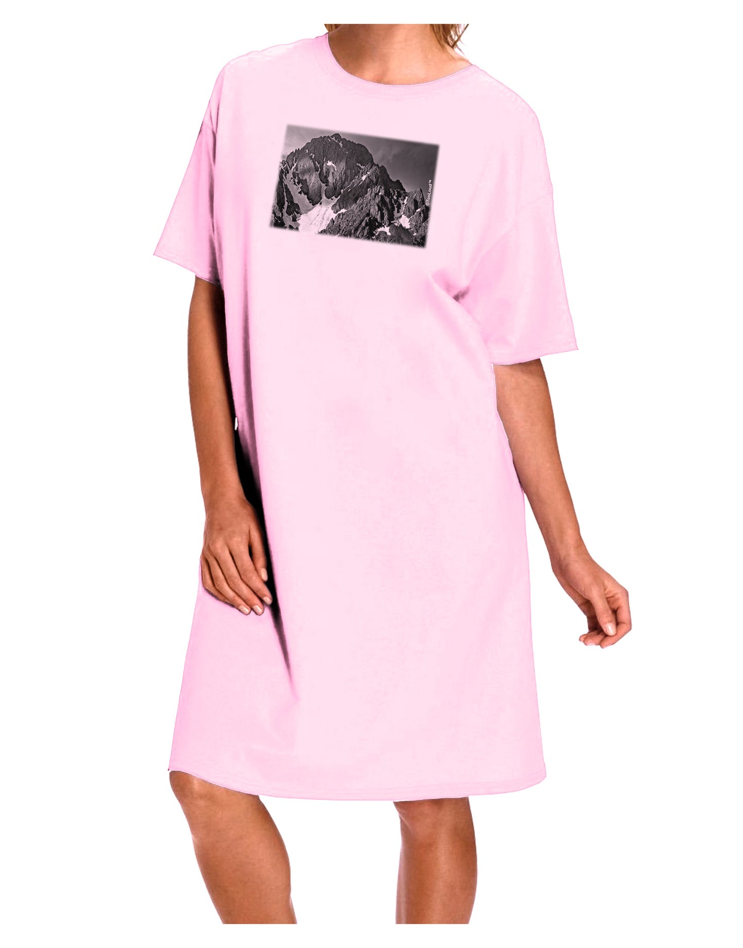 San Juan Mountain Range 2 Adult Wear Around Night Shirt and Dress-Night Shirt-TooLoud-Pink-One-Size-Fits-Most-Davson Sales