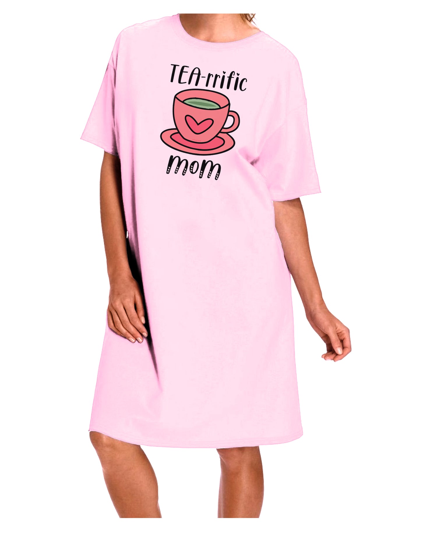TEA-RRIFIC Mom Adult Wear Around Night Shirt and Dress-Night Shirt-TooLoud-Pink-One-Size-Fits-Most-Davson Sales
