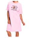 Woman Like A Tea Bag Eleanor R Adult Wear Around Night Shirt and Dress-Night Shirt-TooLoud-Pink-One-Size-Davson Sales