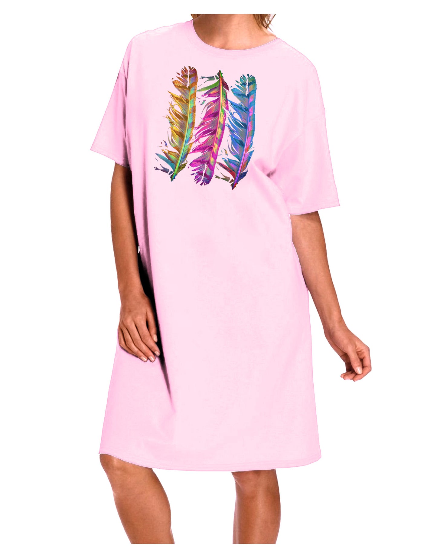 Magic Feathers Adult Wear Around Night Shirt and Dress-Night Shirt-TooLoud-Pink-One-Size-Fits-Most-Davson Sales