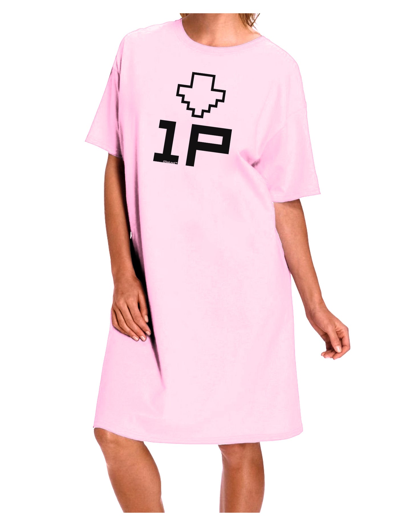 Player One Couples Design Adult Wear Around Night Shirt and Dress-Night Shirt-TooLoud-Pink-One-Size-Fits-Most-Davson Sales