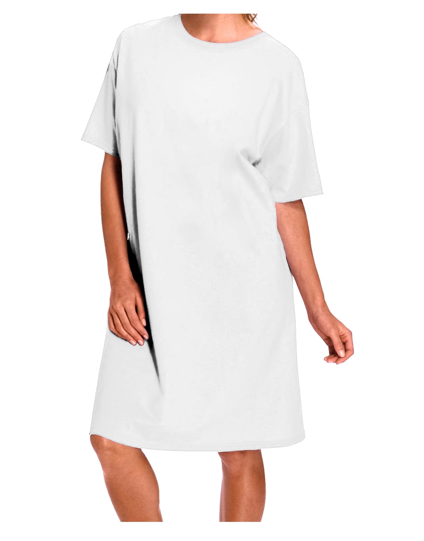 Unique Customizable Night Shirt Dress with Personalized Image and Text-Night Shirt-TooLoud-White-ONE-SIZE-Davson Sales