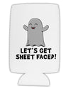 Let's Get Sheet Faced Collapsible Neoprene Tall Can Insulator by TooLoud-Can & Bottle Sleeves-TooLoud-White-Davson Sales
