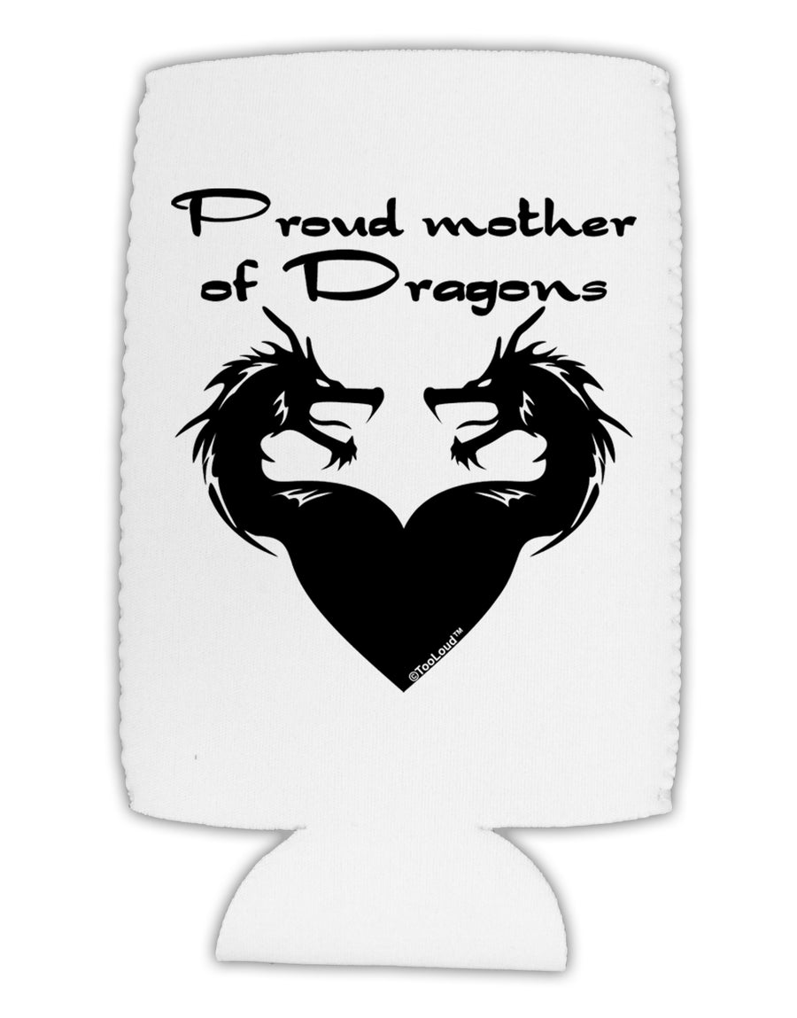 Proud Mother of Dragons Collapsible Neoprene Tall Can Insulator by TooLoud-Tall Can Insulator-TooLoud-White-Davson Sales
