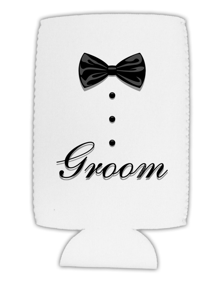 Tuxedo - Groom Collapsible Neoprene Tall Can Insulator-Tall Can Insulator-TooLoud-White-Davson Sales