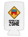 Republican Zone Collapsible Neoprene Tall Can Insulator-Tall Can Insulator-TooLoud-White-Davson Sales