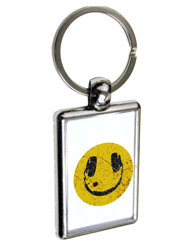EDM Smiley Face Keychain Key Ring by TooLoud-TooLoud-Davson Sales