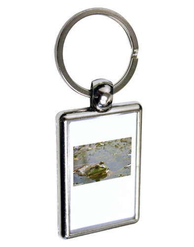 Bullfrog In Water Keychain Key Ring by TooLoud-TooLoud-Davson Sales