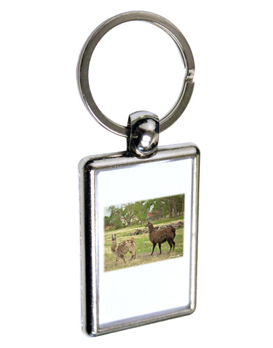 Standing Llamas Keychain Key Ring by TooLoud-TooLoud-Davson Sales