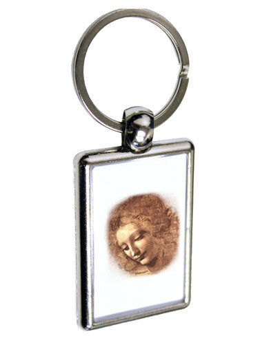 Lady With Disheveled Hair Keychain Key Ring-TooLoud-Davson Sales