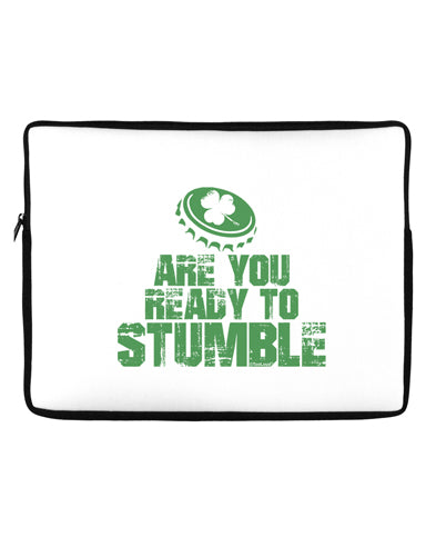 Are You Ready To Stumble Funny Neoprene laptop Sleeve 10 x 14 inch Landscape by TooLoud-Laptop Sleeve-TooLoud-Davson Sales