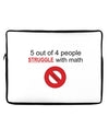 5 out of 4 People Funny Math Humor Neoprene laptop Sleeve 10 x 14 inch Landscape by TooLoud-Laptop Sleeve-TooLoud-Davson Sales
