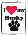 I Heart My Husky Neoprene laptop Sleeve 10 x 14 inch Portrait by TooLoud-Laptop Sleeve-TooLoud-Davson Sales
