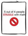 5 out of 4 People Funny Math Humor Neoprene laptop Sleeve 10 x 14 inch Portrait by TooLoud-Laptop Sleeve-TooLoud-Davson Sales